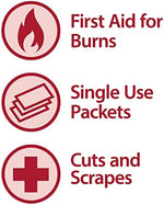 Individual 0.9 gram packets of Globe First Aid Burn Cream for travel kits