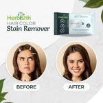 Herbishh hair dye remover wipes travel pack with five sheets