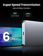 UGREEN Type C external hard disk drive enclosure connection with MacBook Pro