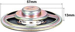 Close up of Uxcell 8 Ohm speaker magnet and terminals