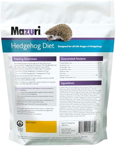 Authentic imported USA small animal feed close up