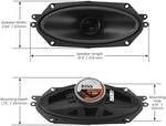 Top down view of 4x10 inch Boss Audio Systems replacement speaker