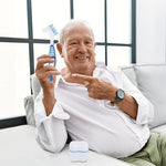 High-quality plastic retainer case for soaking and disinfecting oral appliances.