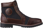 Royal Enfield Military Vibe Boots Brown & Navy - Image 3