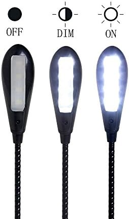 Hanerdun flexible neck USB light close up view showcasing the compact and travel friendly design.