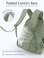 Uselike cute work backpack back panel showing hidden anti theft pocket