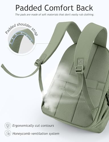 Uselike cute work backpack back panel showing hidden anti theft pocket