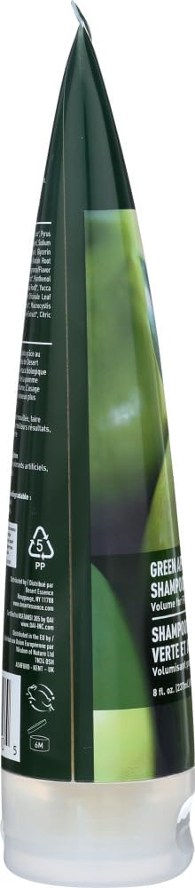 Desert Essence volumizing shampoo ingredients and label details
