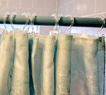 Multi functional clear hooks organizing items in a kitchen setup