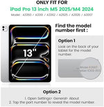 SEYMAC for iPad Pro 13 Inch Case 2024 M4 (7th Gen), Heavy Duty Shockproof Protective Case with Screen Protector, 360° Rotating Stand, Hand/Shoulder Strap and Pen Holder for iPad Pro 13 2024, Black - Image 3