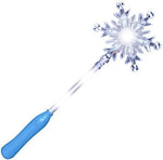 Child holding blue FlashingBlinkyLights snowflake wand