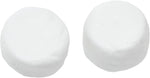 Close up view of soft chewy salt water taffy candies in various colors