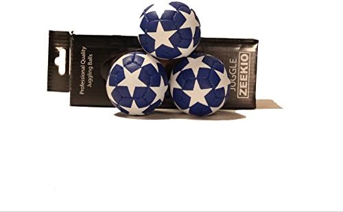 Close up view of the premium twelve panel stitched Teijin Cordley material on the Zeekio Satellite juggling equipment.