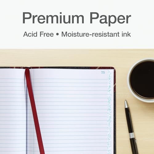 Boorum And Pease archival record book paper texture