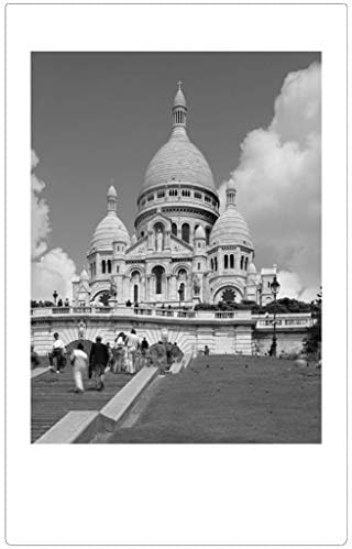 Sample glossy monochrome instant prints developed using the Fujifilm Instax Mini high speed ISO 800 film bundle