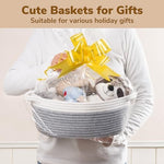 Goodpick empty gift basket showing the built-in sturdy handles and oval structure