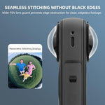 High transparency optical glass protection for panoramic action camera