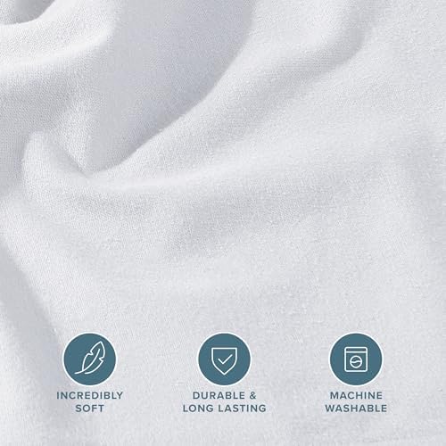 White cotton flannel fitted sheet on a queen size bed