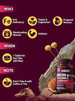 Vitacook high potency iron supplement container showing non-GMO and gluten-free seals