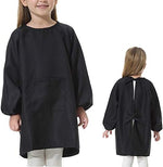 Children waterproof artist apron with large front pocket for school crafts