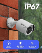 ANNKE wired surveillance camera highlighting the durable IP66 protective outer casing