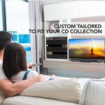 Stock Your Home premium movie case organizer shelf placed on a living room bookcase