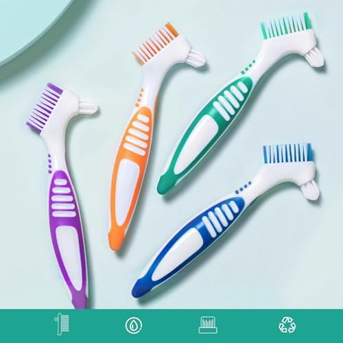New Blessing dual sided toothbrush showcasing the tapered angled bristle head for crevices.