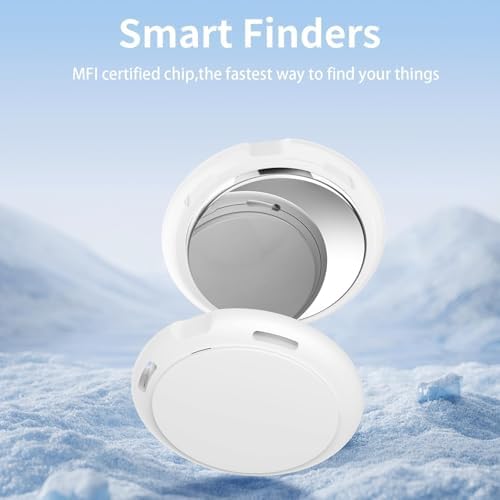 Cyberdot Bluetooth smart tag attached to a dog collar for pet tracking.