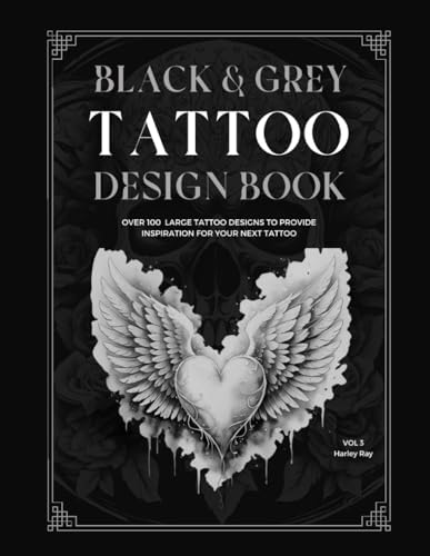 BLACK AND GREY TATTOO DESIGN BOOK - Image 2