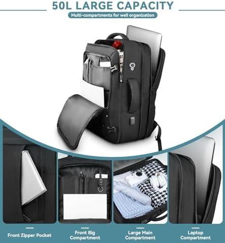 AREYTECO large 17 inch laptop compartment backpack with padding