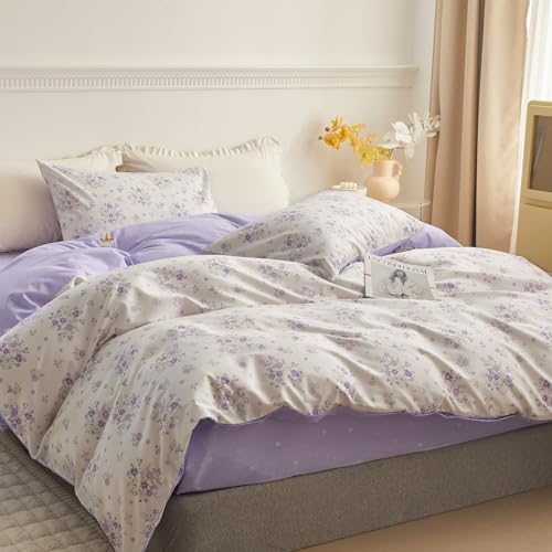 HighBuy cotton teen girl duvet cover neatly folded displaying the certified OEKO-TEX Standard 100 label safety.