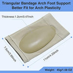 Compression arch brace with internal silicone gel pad for plantar fasciitis relief.