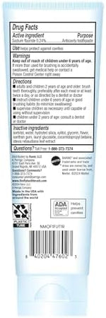 Firefly natural fluoride toothpaste for children in bubble gum flavor.