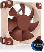 Noctua eighty millimeter silent cooling fan showcasing advanced acoustic optimization frame structure