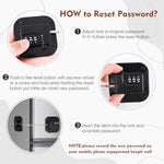 Installation guide illustration for Himake adhesive door lock