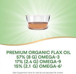 Nature's Way unrefined hexane free flax oil liquid for daily smoothie integration.