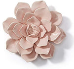 SEINHIJO ceramic flower wall decor front view pink sculpture