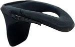 Scoyco black unisex powersports collar showing soft mercerized velvet lining interior