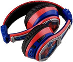 eKids volume limited headphones for kids highlighting the adjustable padded headband comfort