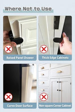 Maveek drawer safety locks in kitchen cupboard application