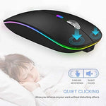 TENMOS ergonomic silent wireless mouse underside showing the mode selection toggle switch