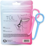 Side profile of the medical grade plastic hook engineered for safe and hygienic Invisalign removal.