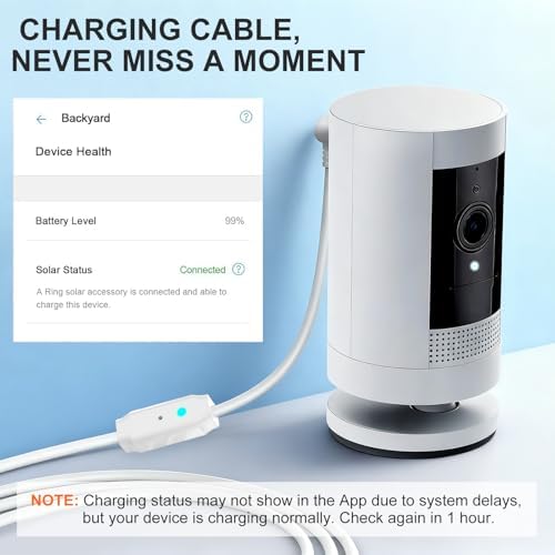 Nooukut ten watt security camera power adapter close up highlighting white finish