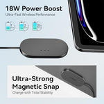 Ultra thin eighteen watt magnetic connector attached to an eleven inch tablet