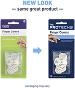 Close up of Flents large size finger cover showing texture and tear resistant design.