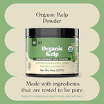 Back label of Complete Natural Products Icelandic Kelp showing directions for use and gluten-free status.
