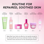 Glow Recipe PDRN+ Repair and Soothe Toner Pads full product set