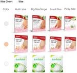 Gel toe sleeves infused with aloe vera showing flexible texture