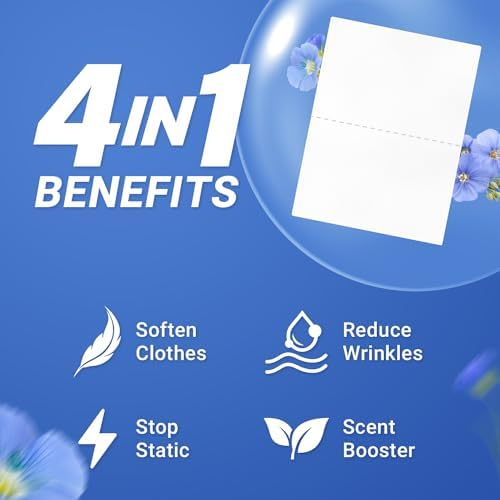 Soulink Fresh Linen laundry softener sheets for sensitive skin protection.