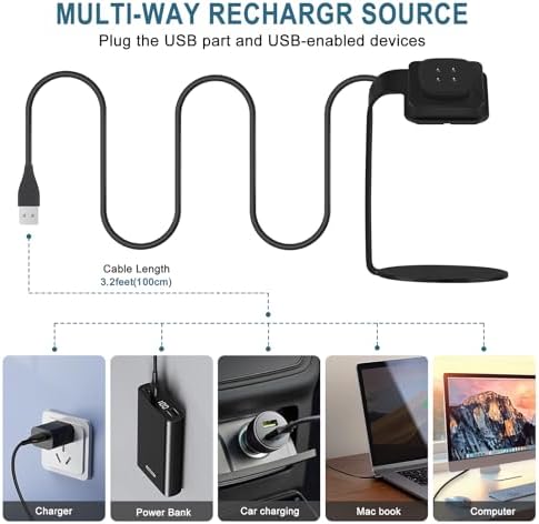 Gltire three point three feet flexible power cord laid flat to show full length and construction.